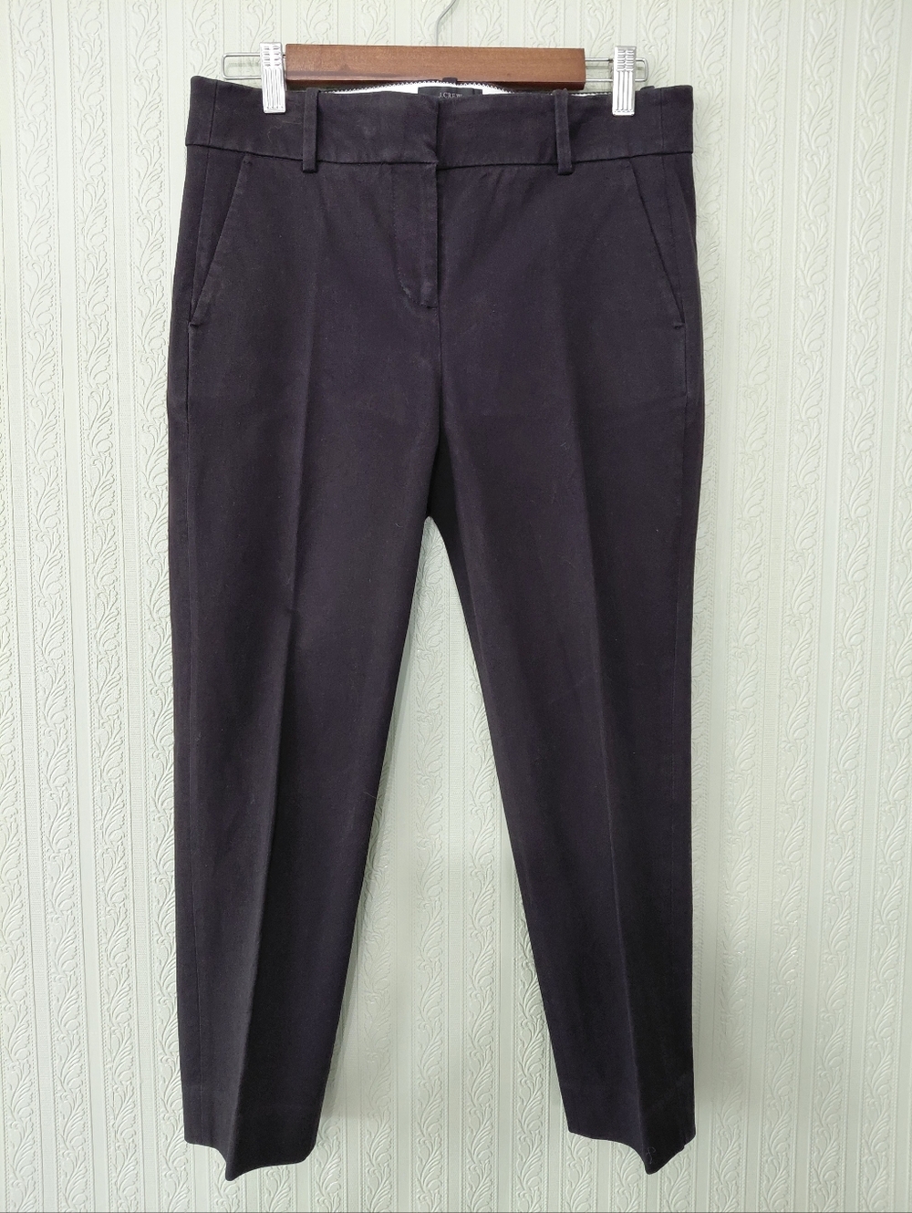 J. CREW  Black Cameron Tailored cropped Pants Business Professional Classy 8P